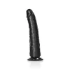 Dildo Slim sem Testículos 7"/18 cm Preto
