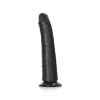 Dildo Slim sem Testículos 7"/18 cm Preto