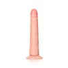 Dildo Slim sem Testículos 8"/20,5 cm Pele Clara