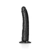 Dildo Slim sem Testículos 8"/20,5 cm Preto