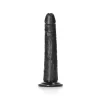 Dildo Slim sem Testículos 8"/20,5 cm Preto