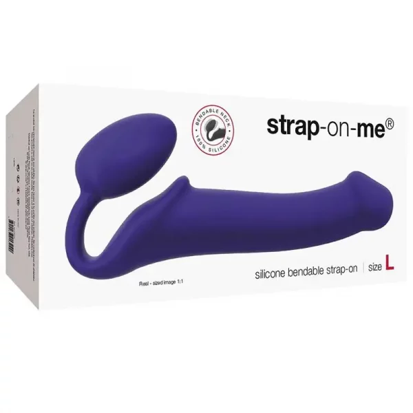 Dildo Stap On Me Roxo - Tamanho L