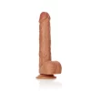 Dildo Straight com Testículos 10"/25,5 cm Mulato