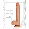 Dildo Straight com Testículos 10"/25,5 cm Mulato