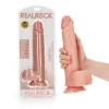 Dildo Straight com Testículos 11"/28 cm Pele Clara