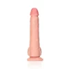 Dildo Straight com Testículos 11"/28 cm Pele Clara