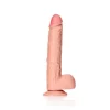 Dildo Straight com Testículos 12"/30,5 cm Pele Clara