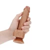 Dildo Straight com Testículos 7"/18 cm Mulato