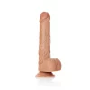 Dildo Straight com Testículos 7"/18 cm Mulato