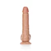 Dildo Straight com Testículos 7"/18 cm Mulato