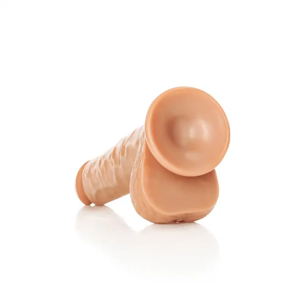Dildo Straight com Testículos 7"/18 cm Mulato