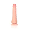 Dildo Straight com Testículos 7"/18 cm Pele Clara