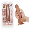 Dildo Straight com Testículos 8"/20,5 cm Mulato