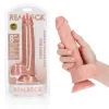 Dildo Straight com Testículos 8"/20,5 cm Pele Clara