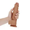 Dildo Straight com Testículos 9"/23 cm Mulato