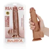 Dildo Straight com Testículos 9"/23 cm Mulato