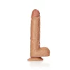 Dildo Straight com Testículos 9"/23 cm Mulato