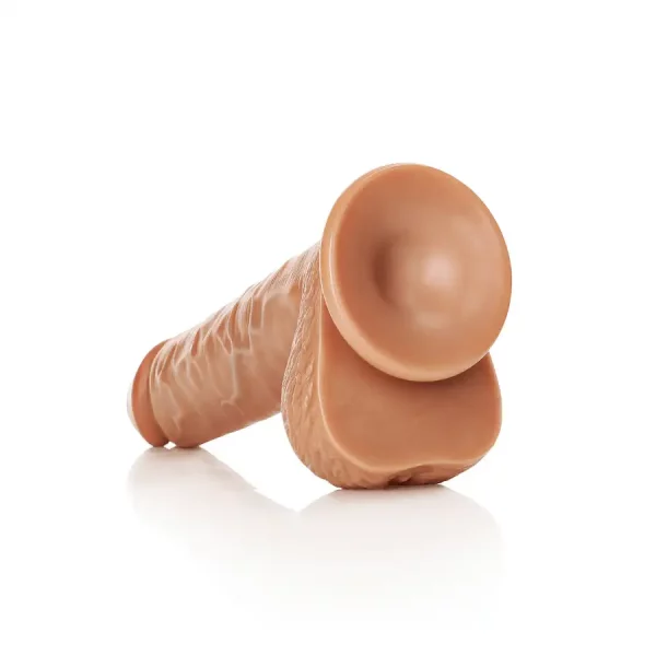 Dildo Straight com Testículos 9"/23 cm Mulato