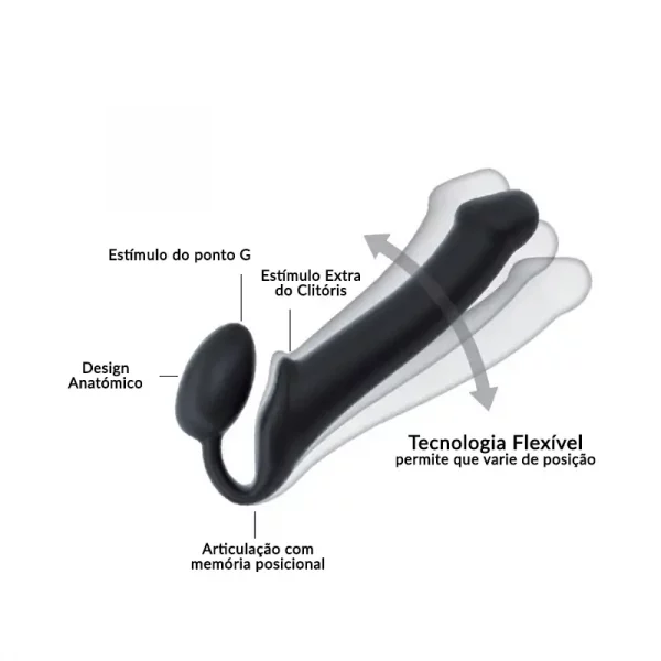 Dildo Strap On Me Natural - Tamanho M