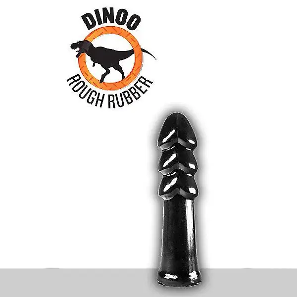 Dildo T-Rex Dinoo Rough Rubber Preto