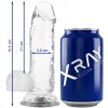 Dildo Transparente XRAY 15,5 cm