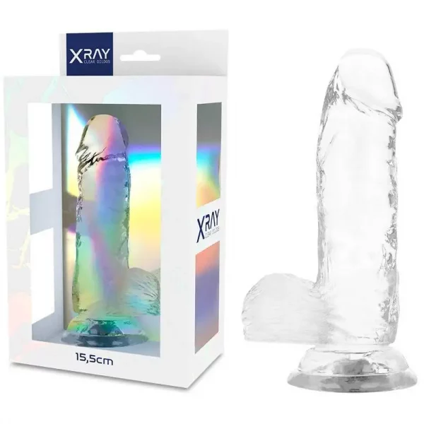 Dildo Transparente XRAY 15,5 cm