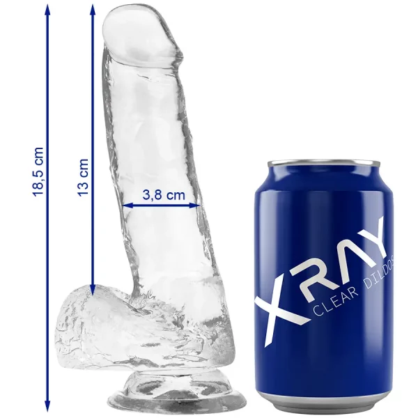 Dildo Transparente XRAY 18,5 cm