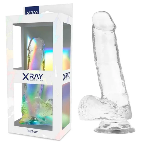 Dildo Transparente XRAY 18,5 cm