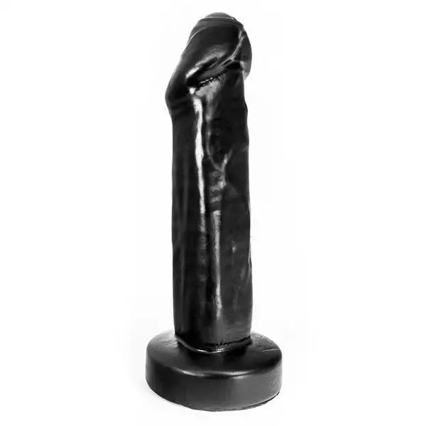 Dildo Uncut XXL Hung System Toys Preto 27x7cm