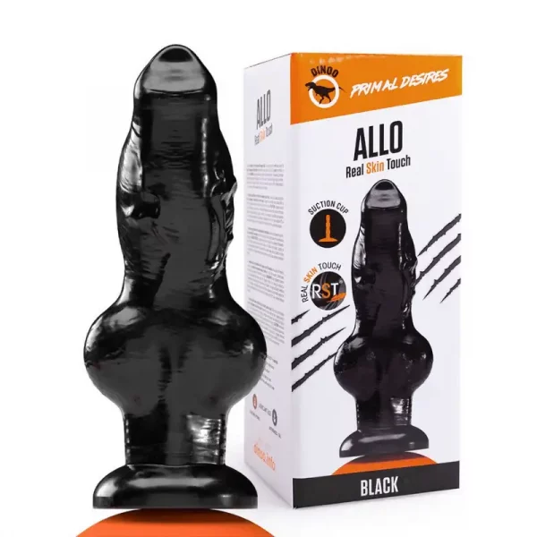 Dildo XXL Allo Preto 27,5 cm