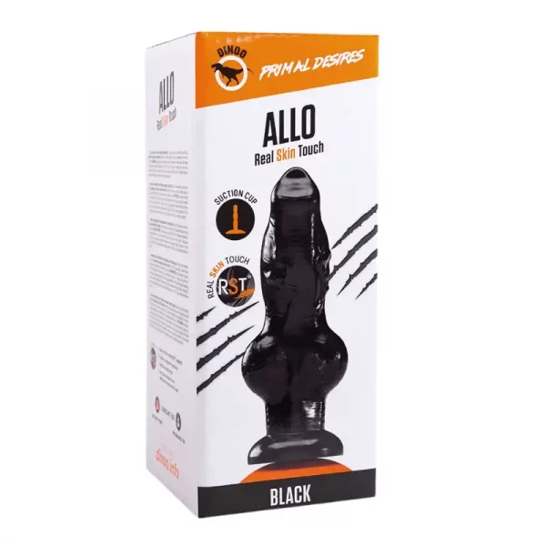 Dildo XXL Allo Preto 27,5 cm