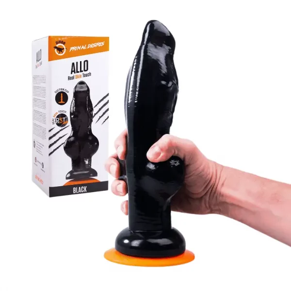 Dildo XXL Allo Preto 27,5 cm