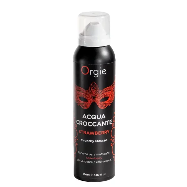 Espuma de Massagem Orgie Acqua Crocante Morango 150 ml