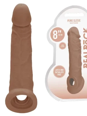 Extensão de Pénis 8'' RealRock Castanho