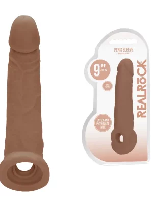 Extensão de Pénis 9'' RealRock Castanho