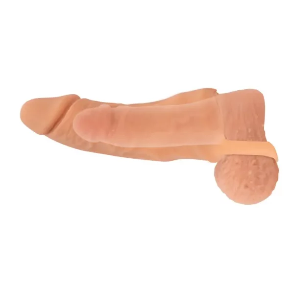 Extensão + Masturbador 2 em 1 Nature Skin Medium