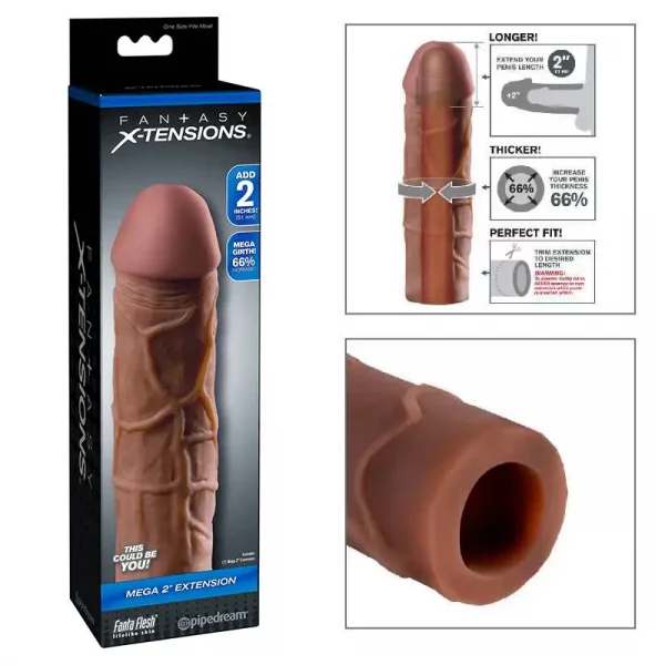 Extensão Mega 5,1 cm Fantasy X-Tensions Mulato