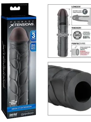 Extensão Mega 7,6 cm Fantasy X-Tensions Negro