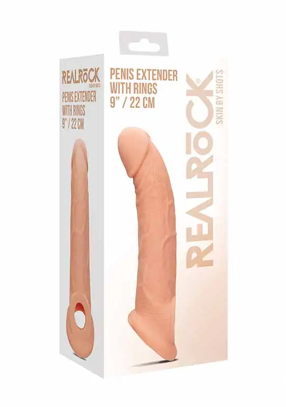 Extensão Peniana com Anéis RealRock Natural