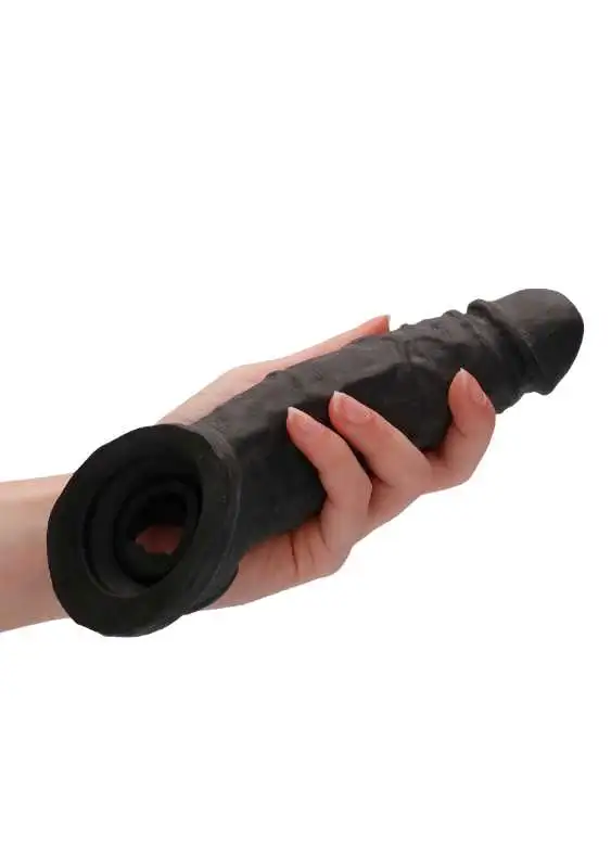 Extensão Peniana com Anéis RealRock Preto