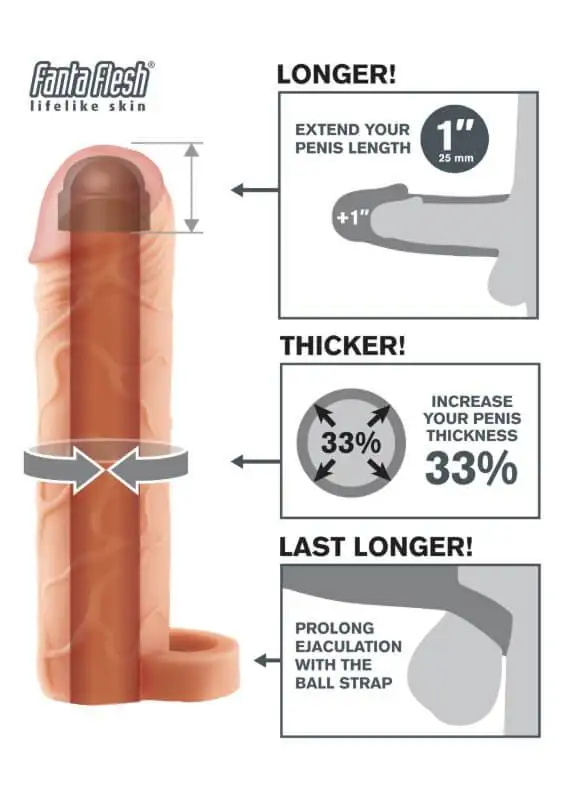 Extensão Perfect 2,5 cm com Anel Fantasy X-Tensions