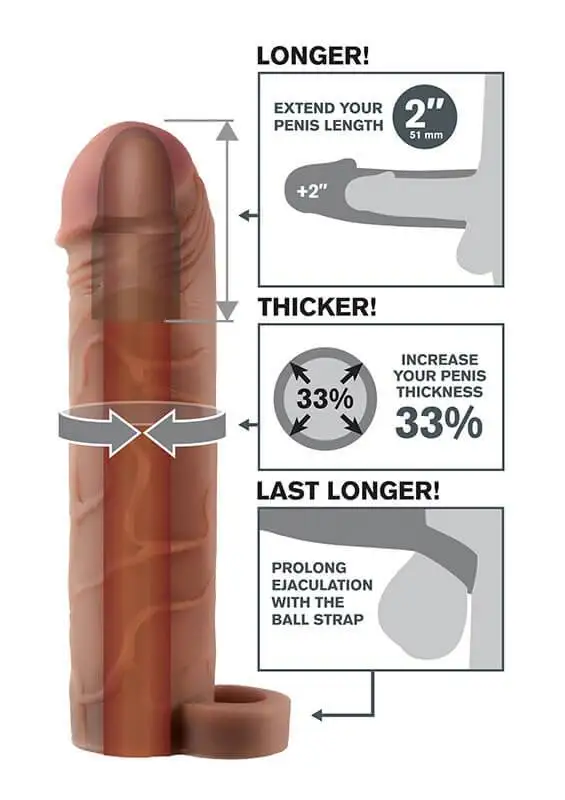 Extensão Perfect Mulato 5,1 cm com Anel Fantasy X-Tensions