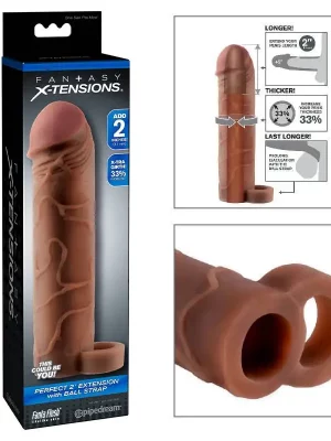 Extensão Perfect Mulato 5,1 cm com Anel Fantasy X-Tensions