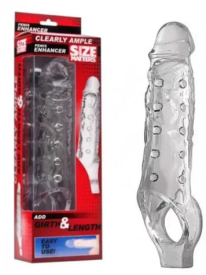 Extensão Size Matters Clearly Ample Penis Enhancer Transparente