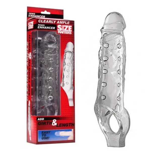 Extensão Size Matters Clearly Ample Penis Enhancer Transparente