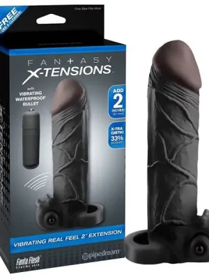 Extensão Vibratória 5,1 cm Fantasy X-Tensions Negro