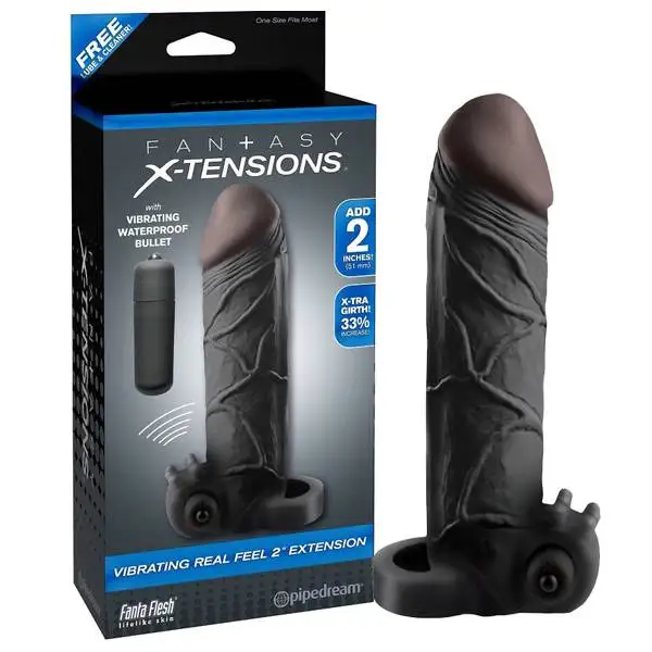 Extensão Vibratória 5,1 cm Fantasy X-Tensions Negro
