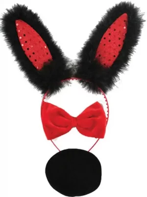 Fantasia Coelhinha Preto / Vermelho