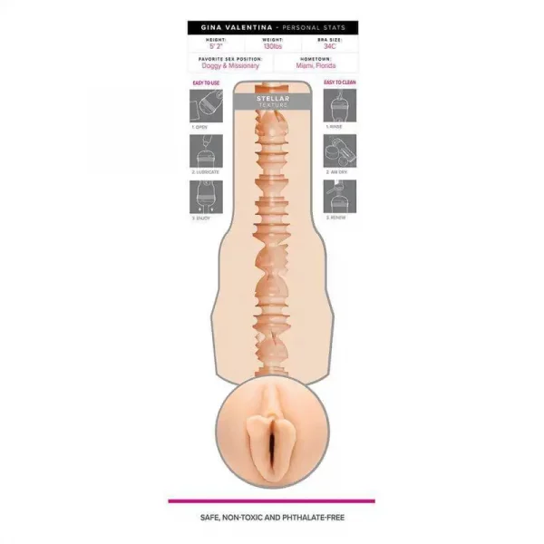 Fleshlight Girls Gina Valentina Stellar Texture - Vagina