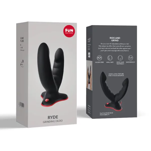 Fun Factory Ryde Dildo Duplo Preto